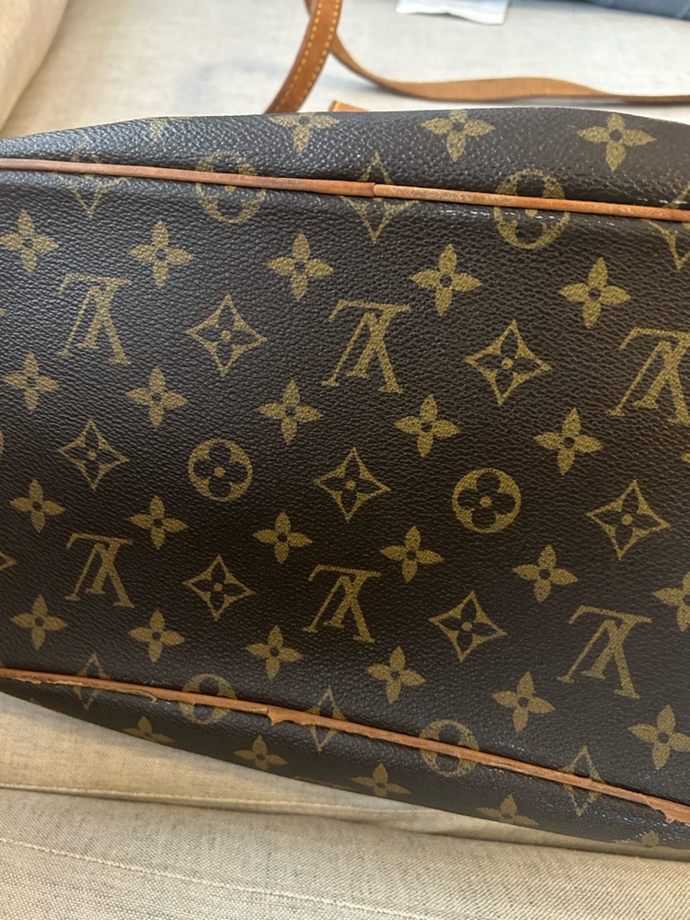 Louis Vuitton Monogram Palermo PM Shoulder Bag w/ Strap Brown - Picture 15 of 17